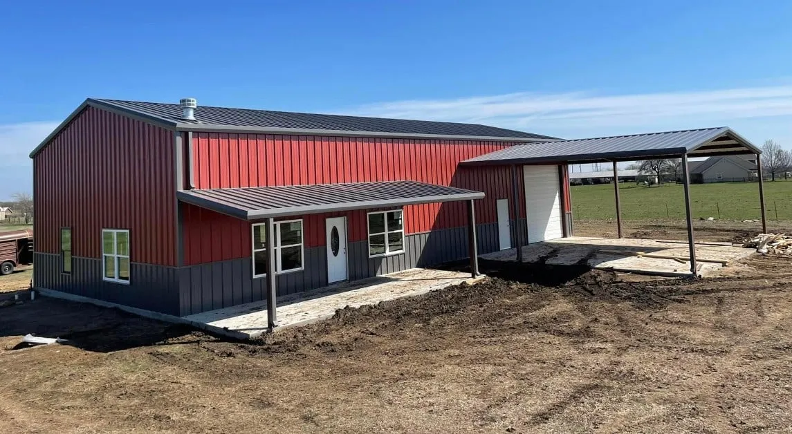 Metal building and barndominium site prepped and completed by DEVCO